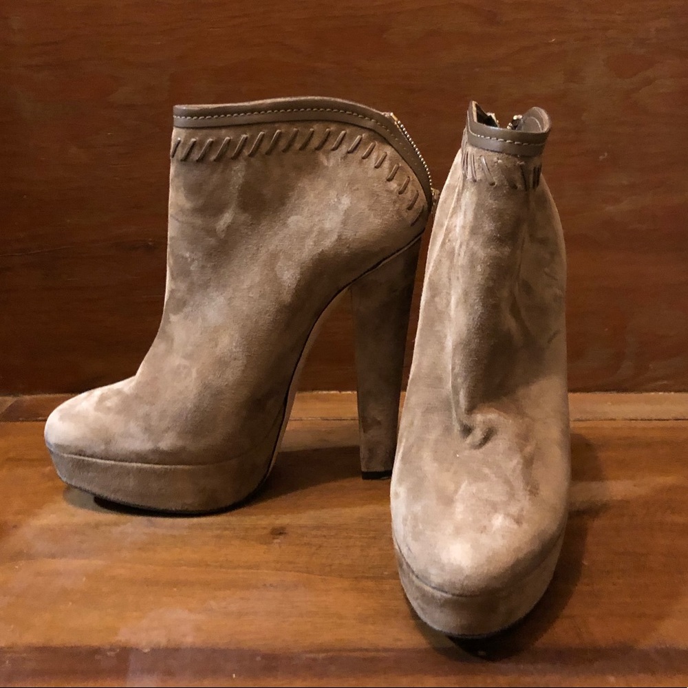 Jimmy Choo Suede Platform Booties